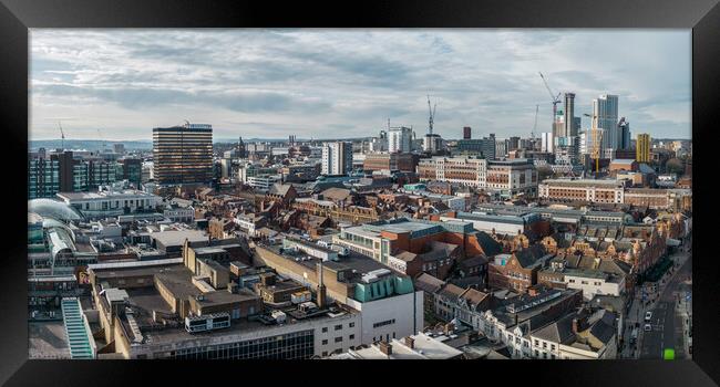 Leeds City Skyline Framed Print by Apollo Aerial Photography