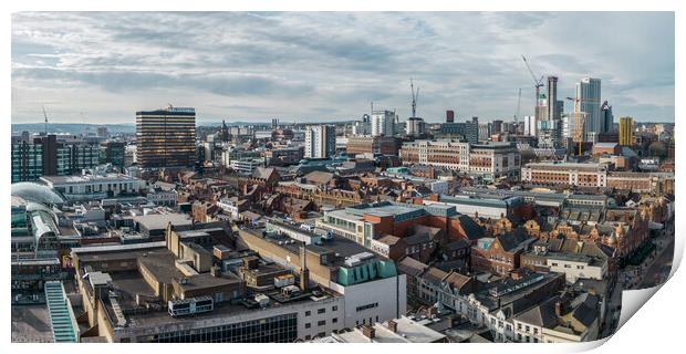 Leeds City Skyline Print by Apollo Aerial Photography