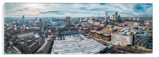 The City of Leeds Acrylic by Apollo Aerial Photography