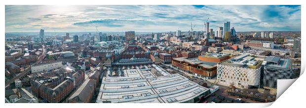 The City of Leeds Print by Apollo Aerial Photography