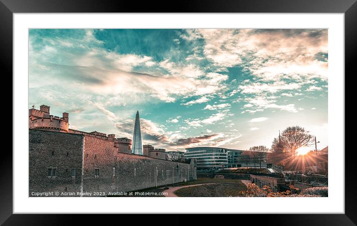 The Shard from Tower Framed Mounted Print by Adrian Rowley