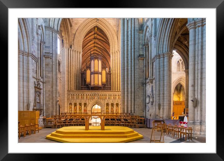 Ripon Cathedral Framed Mounted Print by Steve Smith