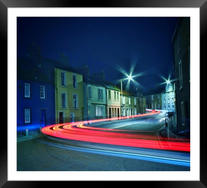 Anstruther After Dark Framed Mounted Print by Lowercase b Studio 