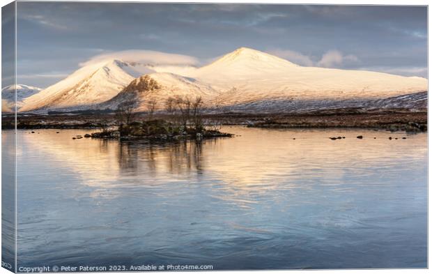 Winter Sunrise  Canvas Print by Peter Paterson