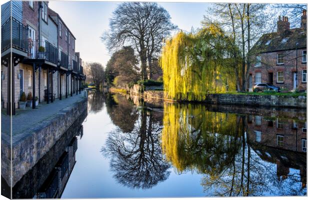Reflections of Ripon Canvas Print by Tim Hill