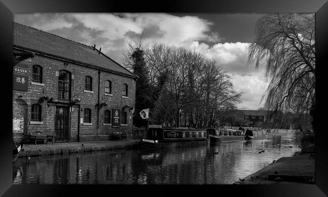 Burscough Leeds to Liverpool Canal Framed Print by David French