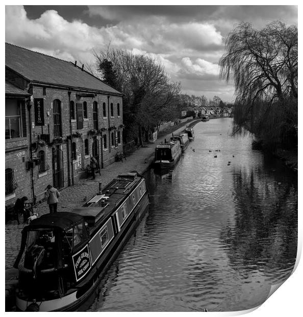 Burscough Leeds to Liverpool Canal Print by David French
