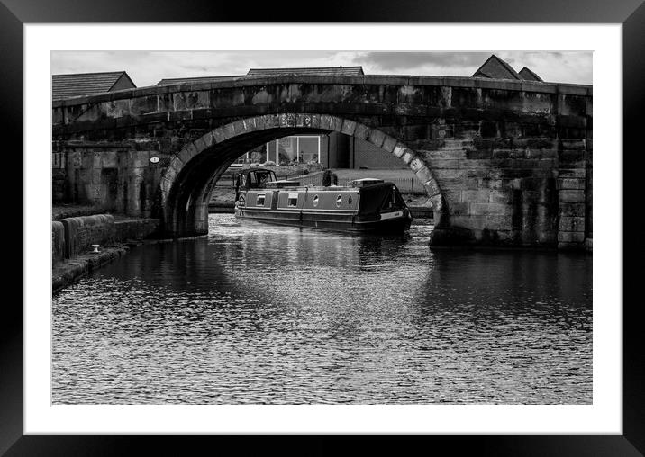 Leeds to Liverpool Canal Framed Mounted Print by David French