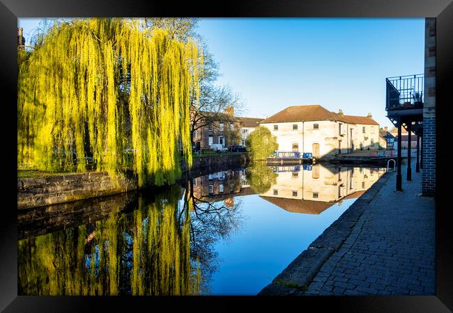 Ripon Canal Reflections, North Yorkshire Framed Print by Tim Hill