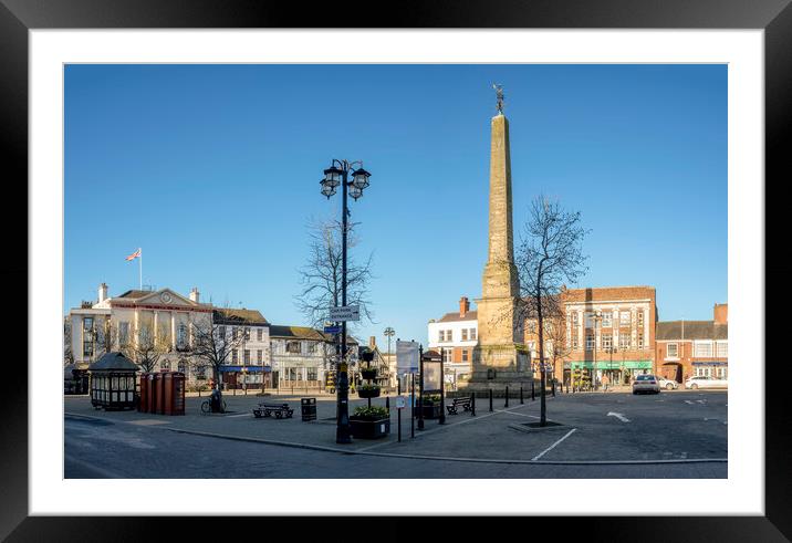 Ripon Market Place, North Yorkshire Framed Mounted Print by Tim Hill