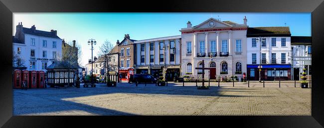 Ripon Market Place and Town Hall Framed Print by Tim Hill