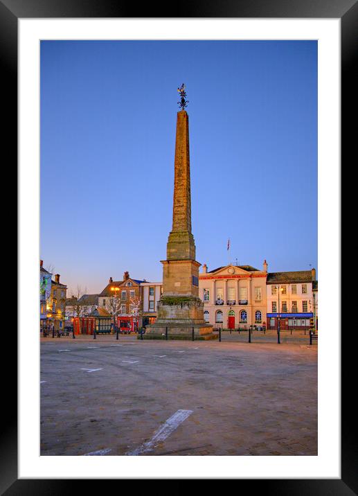 Ripon Market Place Framed Mounted Print by Steve Smith