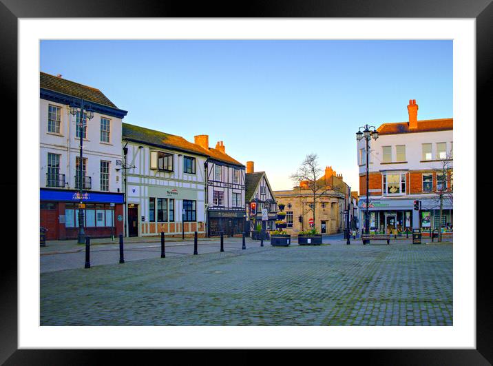 Ripon Market Place Framed Mounted Print by Steve Smith