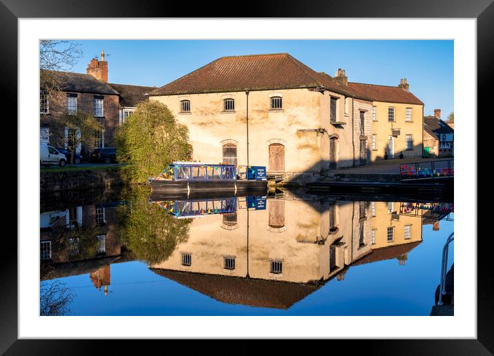 Pride of Ripon Canal Boat Framed Mounted Print by Tim Hill