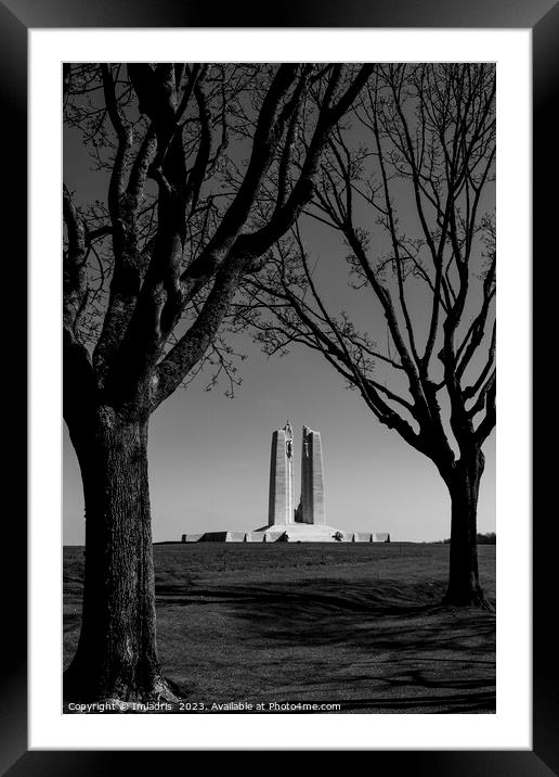 Vimy Ridge Landscape View, France Framed Mounted Print by Imladris 