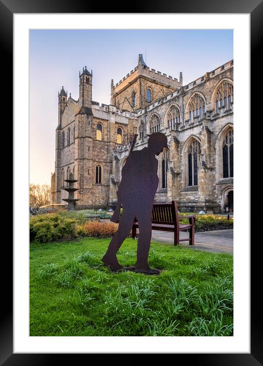 Ripon Cathedral Remembrance Soldier Framed Mounted Print by Tim Hill
