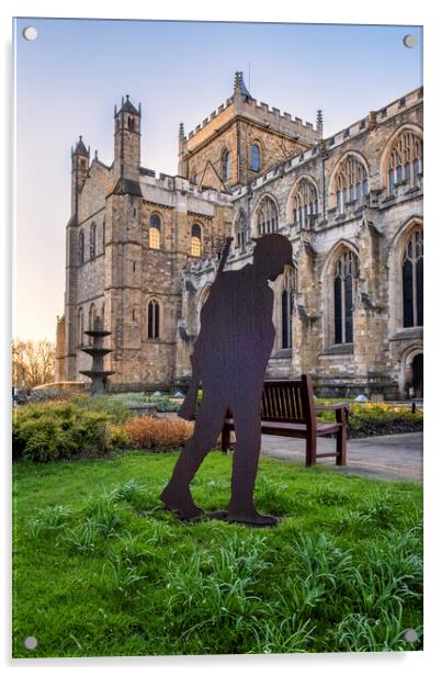 Ripon Cathedral Remembrance Soldier Acrylic by Tim Hill