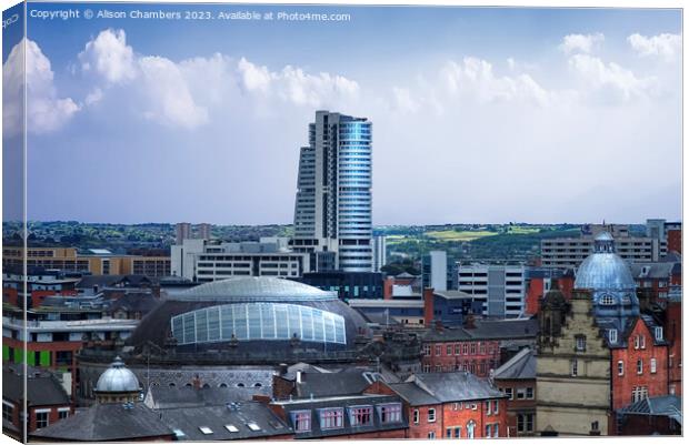 Leeds City Centre Canvas Print by Alison Chambers