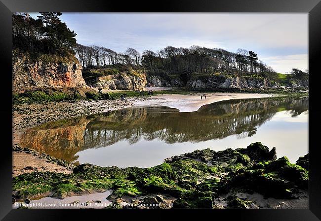 Reflections At The Cove, Silverdale Framed Print by Jason Connolly