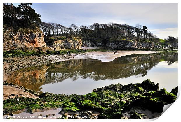 Reflections At The Cove, Silverdale Print by Jason Connolly