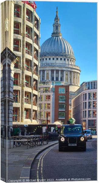 St Paul's cathedral  Canvas Print by Michael bryant Tiptopimage