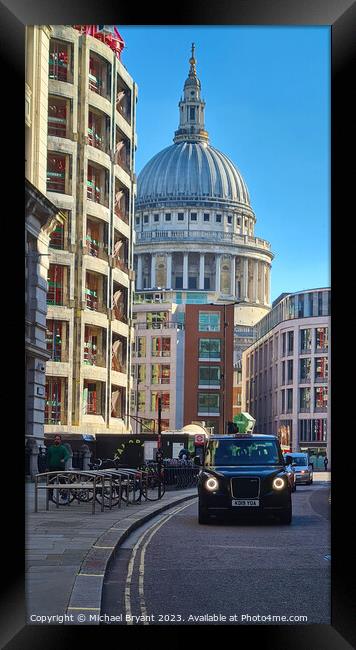 St Paul's cathedral  Framed Print by Michael bryant Tiptopimage