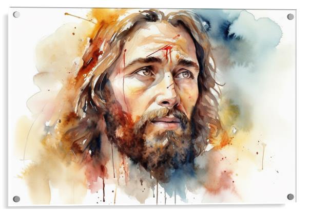 Jesus Christ Acrylic by Bahadir Yeniceri