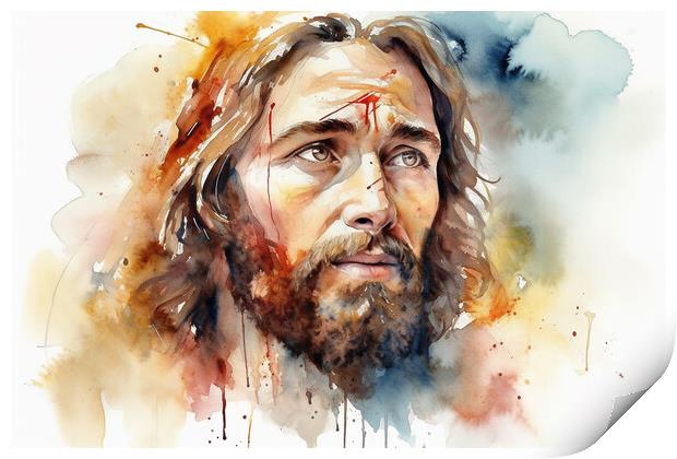 Jesus Christ Print by Bahadir Yeniceri