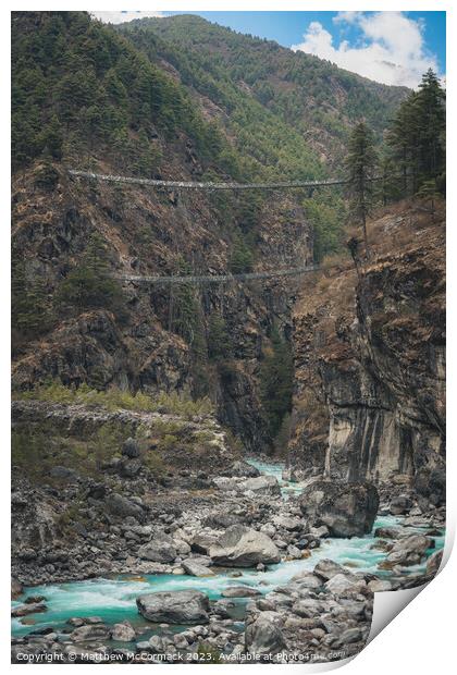 High Himalayian Bridge Print by Matthew McCormack