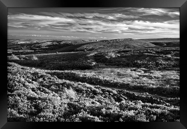 Burbage Moor and Houndkirk Hill  Framed Print by Darren Galpin