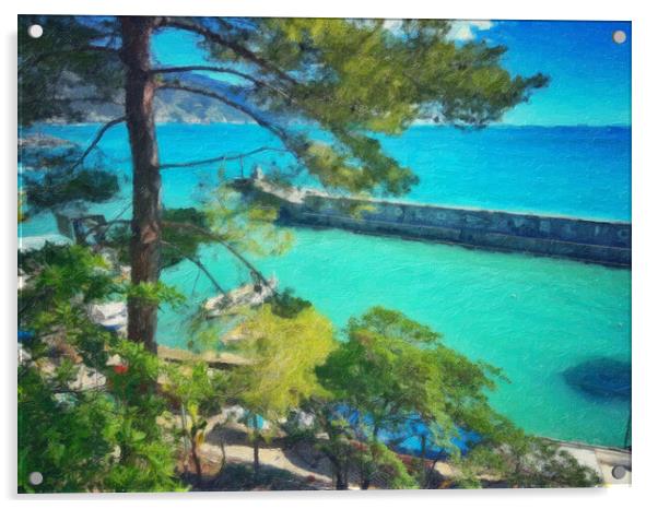 Our Cinque Terre Trip Acrylic by Zahra Majid