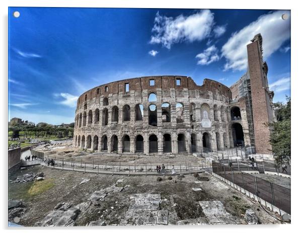 Colosseum Acrylic by Zahra Majid