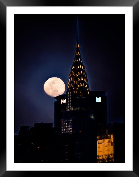 Chrysler Moon Framed Mounted Print by Chris Lord