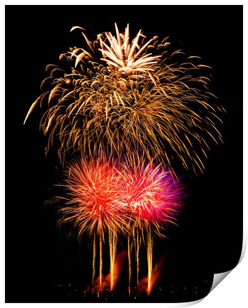 Fireworks Celebration Print by Chris Lord