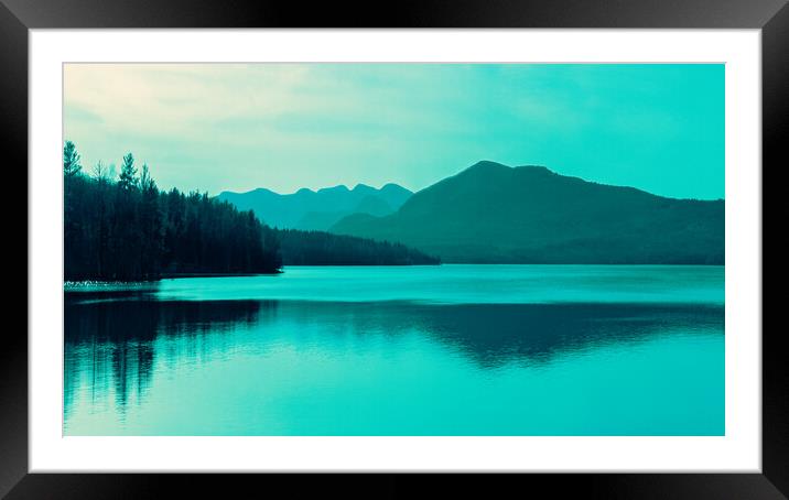 Tranquility Lake Framed Mounted Print by Chris Lord