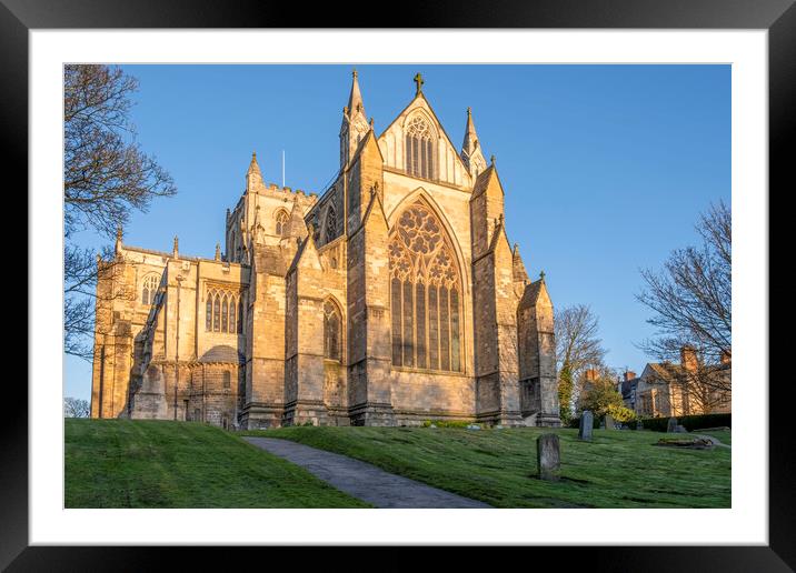 Serene Sunrise at Ripon Cathedral Framed Mounted Print by Tim Hill