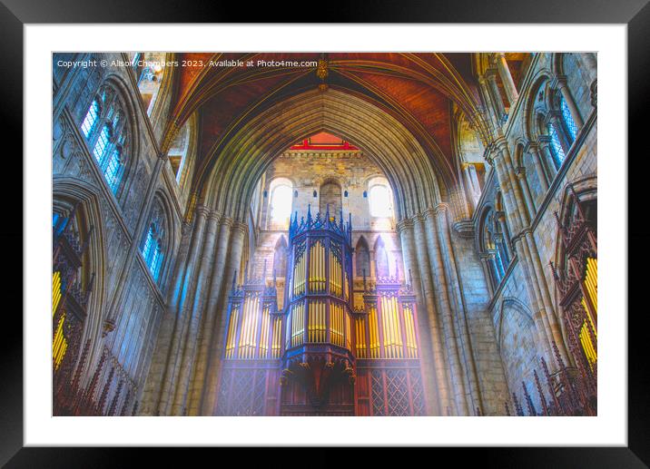 Ripon Cathedral Interior  Framed Mounted Print by Alison Chambers