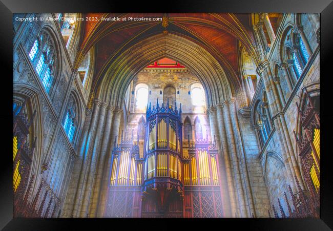 Ripon Cathedral Interior  Framed Print by Alison Chambers