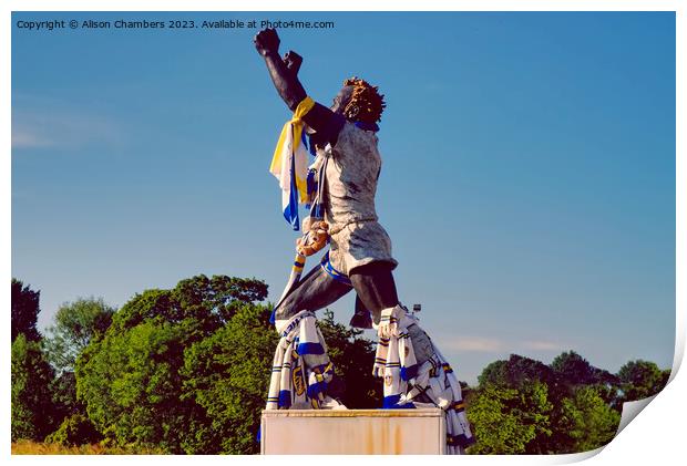 Leeds United Billy Bremner Print by Alison Chambers