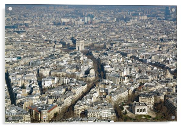 Paris at Your Feet Acrylic by Alexandra Lavizzari