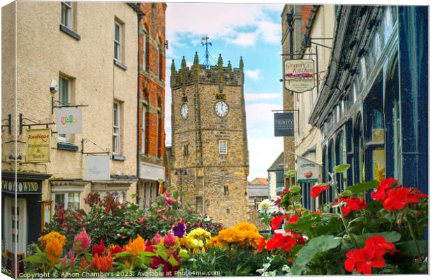 Richmond North Yorkshire  Canvas Print by Alison Chambers