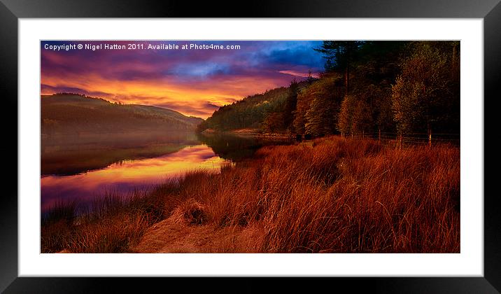 Sun Rise At Birchinlee Framed Mounted Print by Nigel Hatton