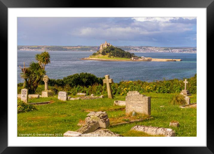 St Michael's Mount Framed Mounted Print by Darrell Evans