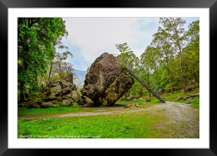 Bowder Stone Framed Mounted Print by Darrell Evans