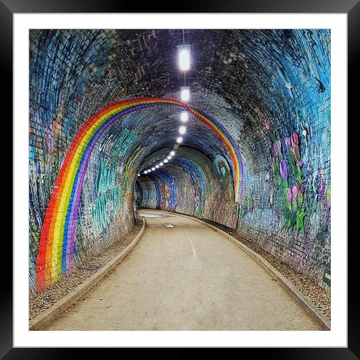 Colinton Tunnel Framed Mounted Print by Lowercase b Studio 