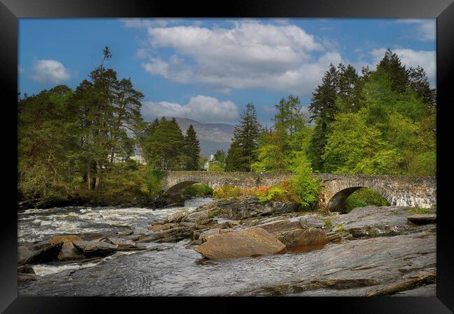 The Falls Of Dochart,Killin, Scotland. Framed Print by jim wilson