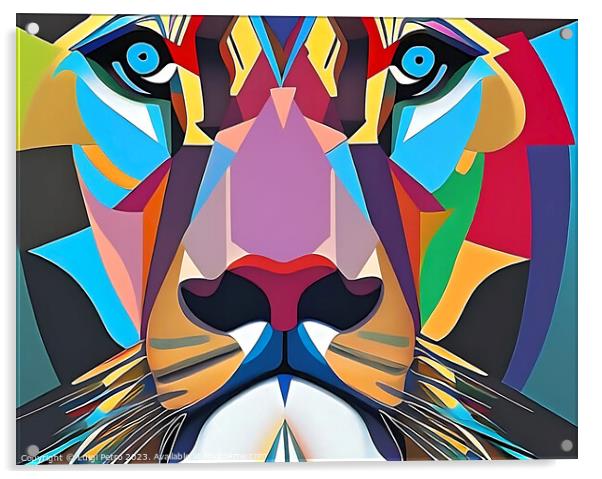 Majestic Lion King Acrylic by Luigi Petro