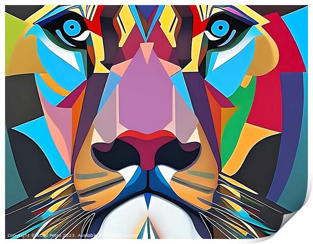 Majestic Lion King Print by Luigi Petro