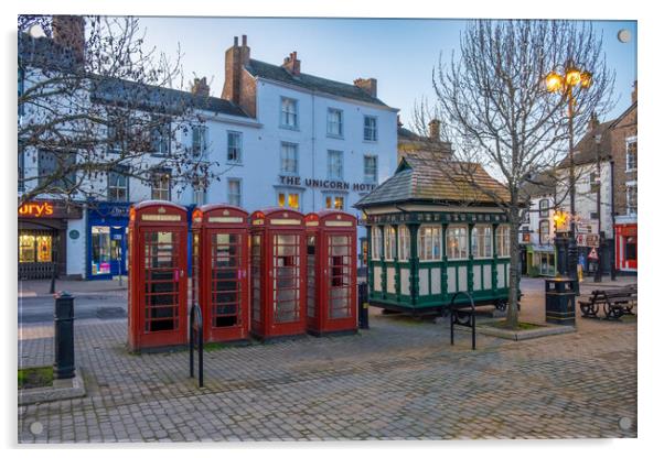 Ripon Market Place Acrylic by Steve Smith