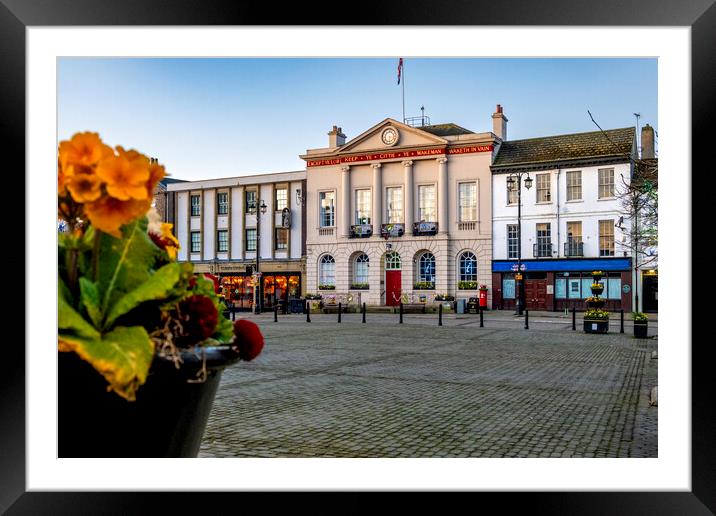 Town Hall Ripon North Yorkshire Framed Mounted Print by Steve Smith